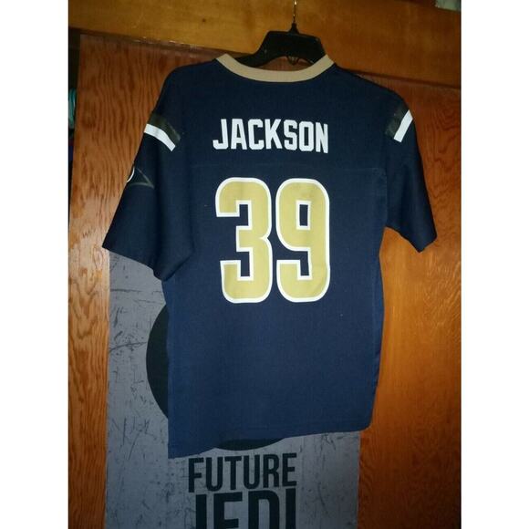 Stedman Bailey Auto Rams Jersey #39 Steven Jackson NFL Youth Large 14/16 Blue - Picture 6 of 7